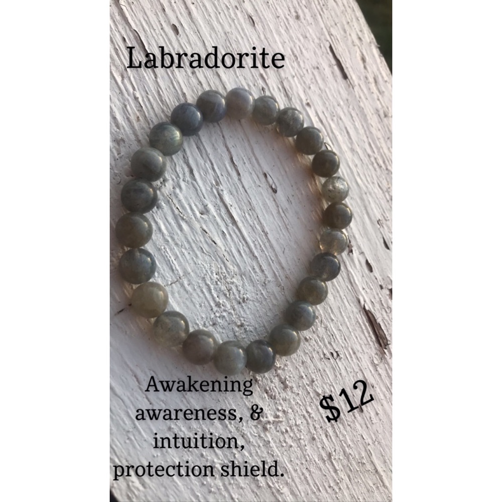 Labradorite crystal bracelet